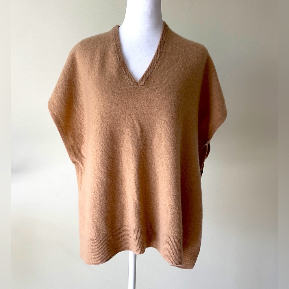 Nordstrom Tan Poncho Sweater - Picture 2 of 6